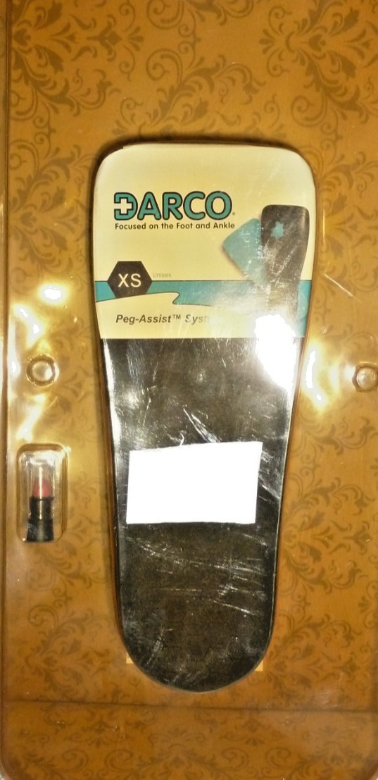DARCO Peg-Assist PW Walker Off-Loading Insole System For All Walkers Sz XS