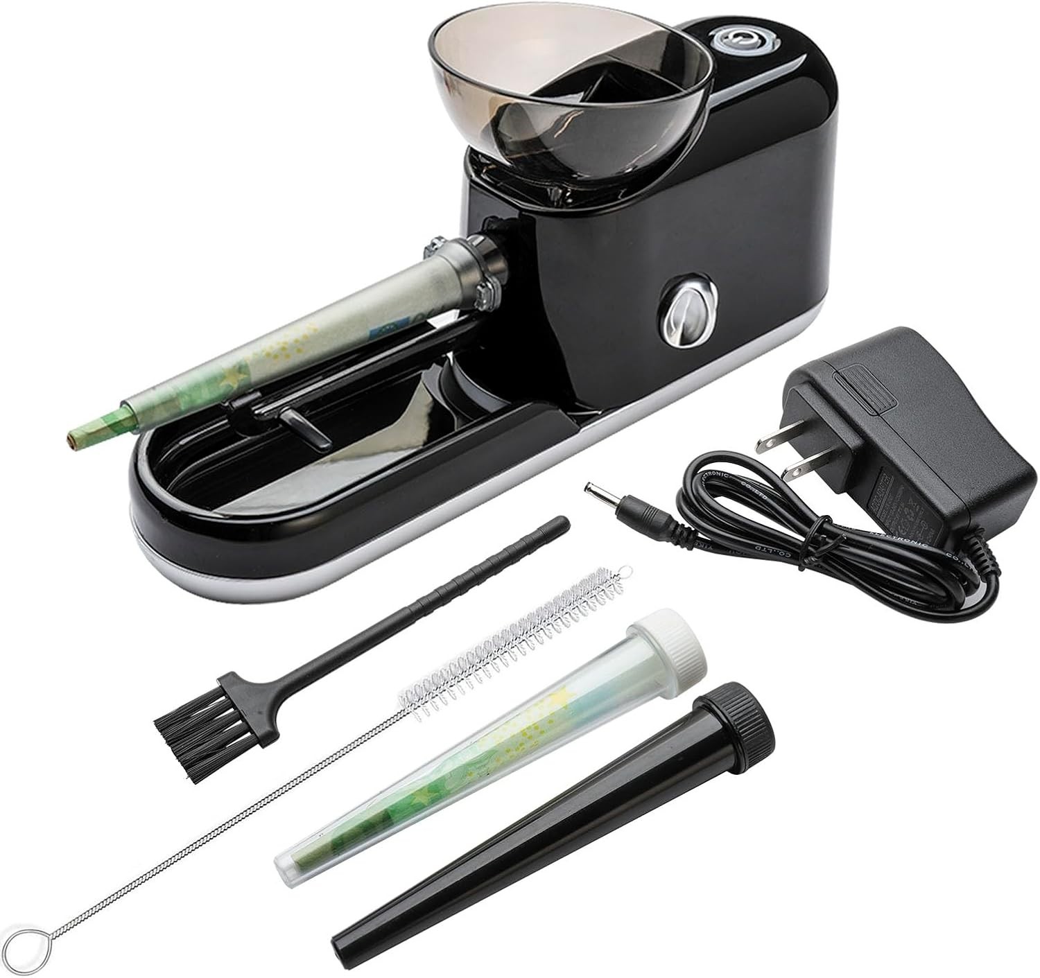 Electric Cigarette Rolling Machine Auto Cone Loader King & 1-1/4 Pre Roll Filler