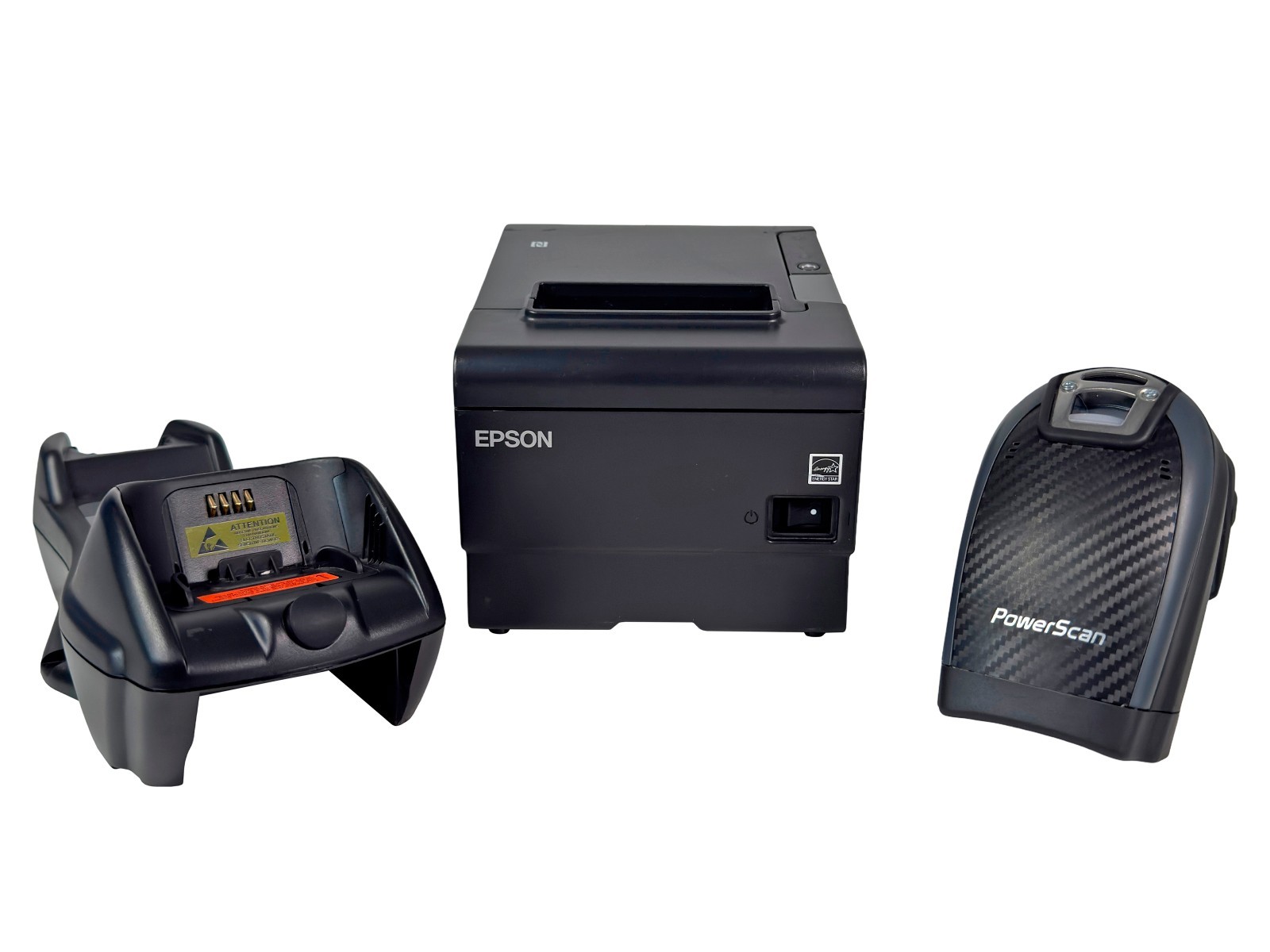 FOR SQUARE Printer + Barcode Scanner Epson TM-T88VI Datalogic Powerscan PM9501