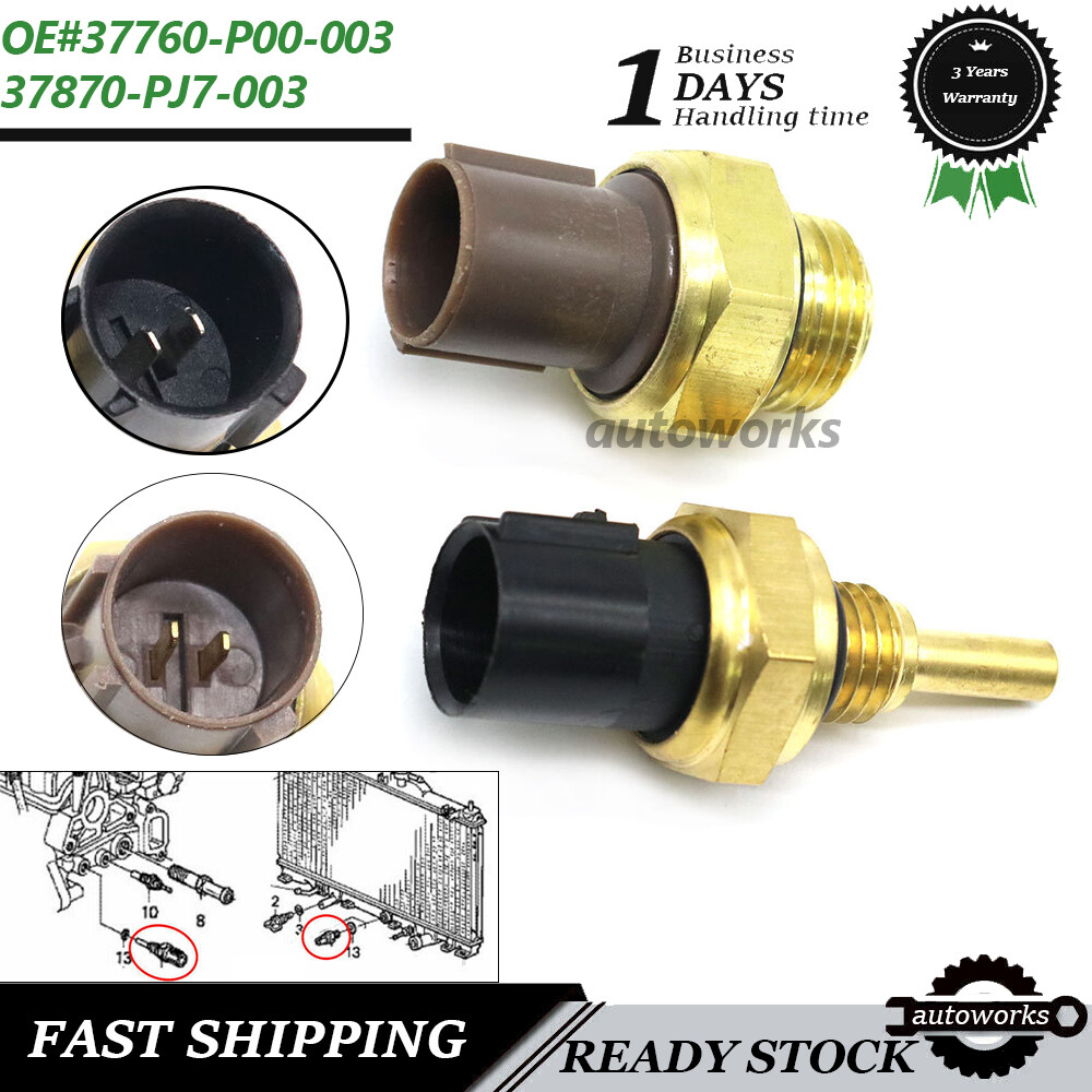 1 Set Cooling Fan Switch & Coolant Temperature Sensor For Honda CR-V Civic Acura