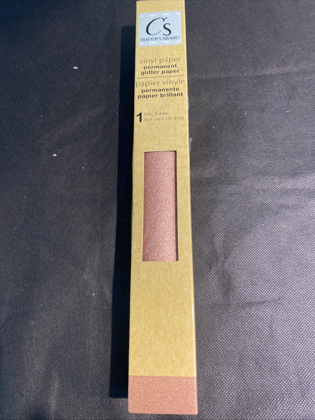 Crafters Square Vinyl Permanent Glitter Paper, New