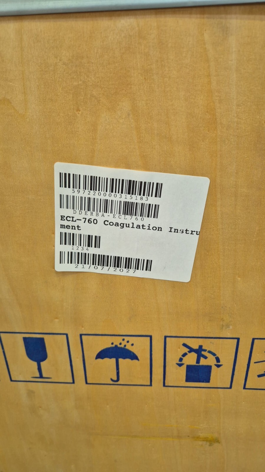 ERBA Mannheim ECL 760 INS00070 Fully Automated Haemostasis Analyzer Coagulation