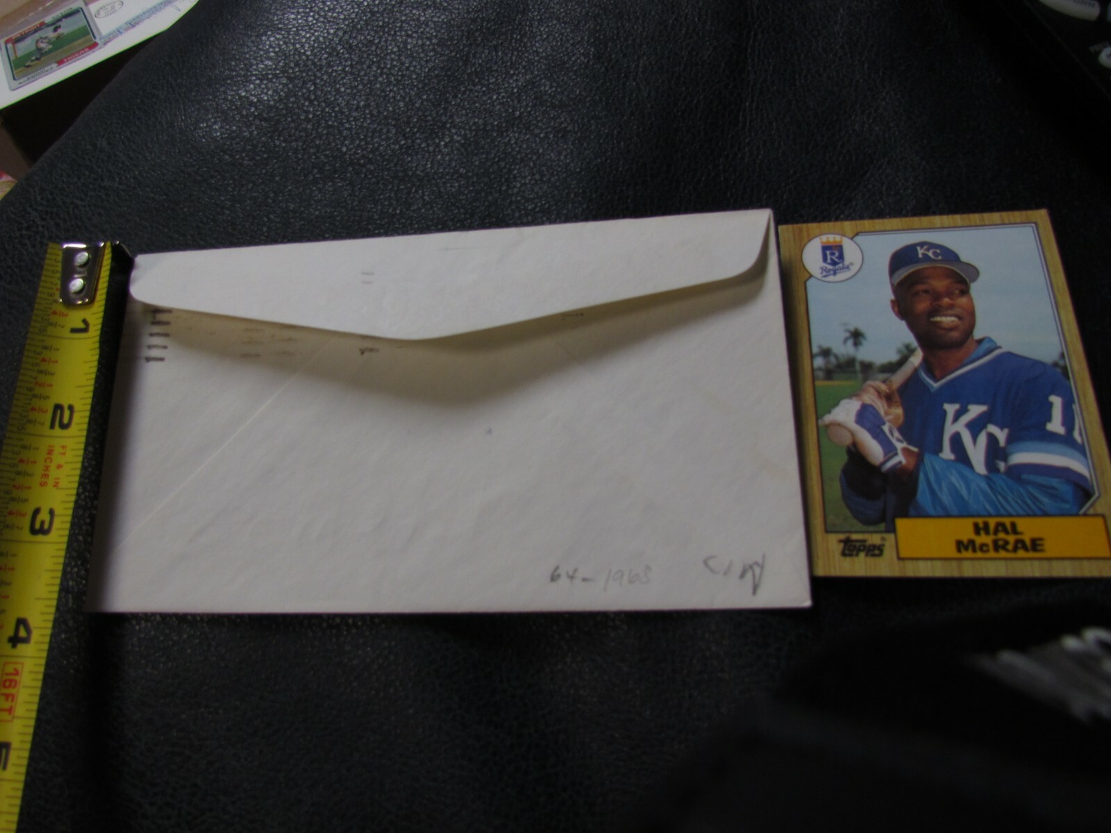 Hal McRae Autographed Envelope JSA Auction Certified