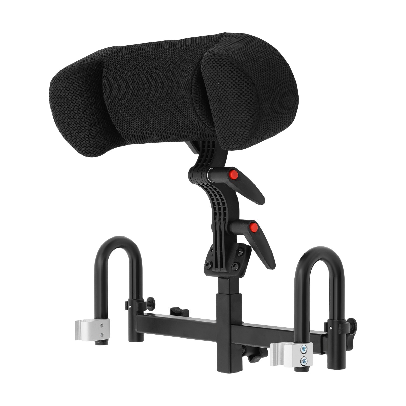 Comfortable Wheelchair Headrest Cushion for Neck Support - Adjustable Black