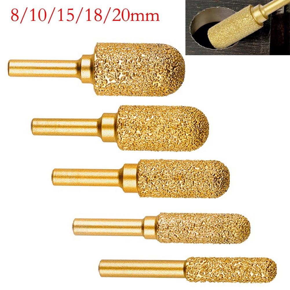 2 Pcs 8-20mm Burr Rotary Tools Drill Grinding Head For Metal Engraving Polishing