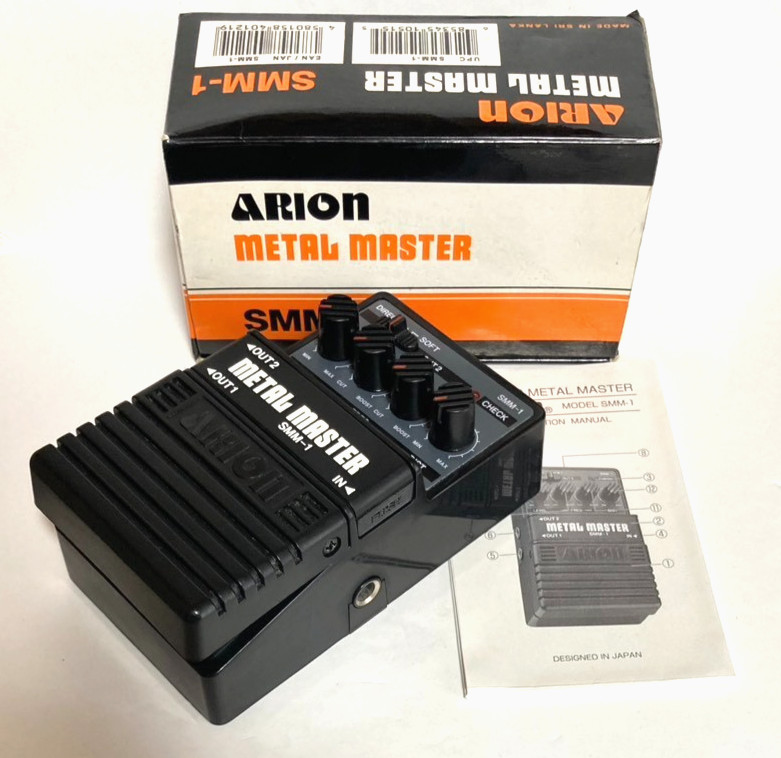 [W/Box] Arion SMM-1 METAL MASTER DISTORTION Guitar Pedal From Japan Free Ship