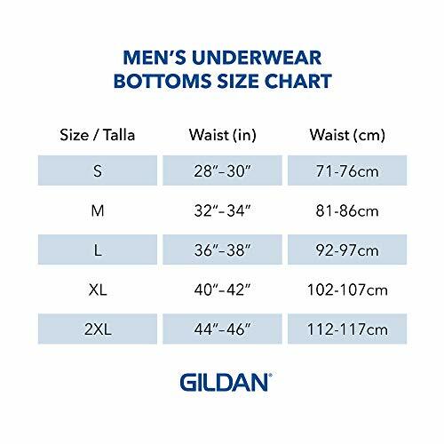 Gildan Men's Brief 6-Pack Underwear, Grey/ Black, Large