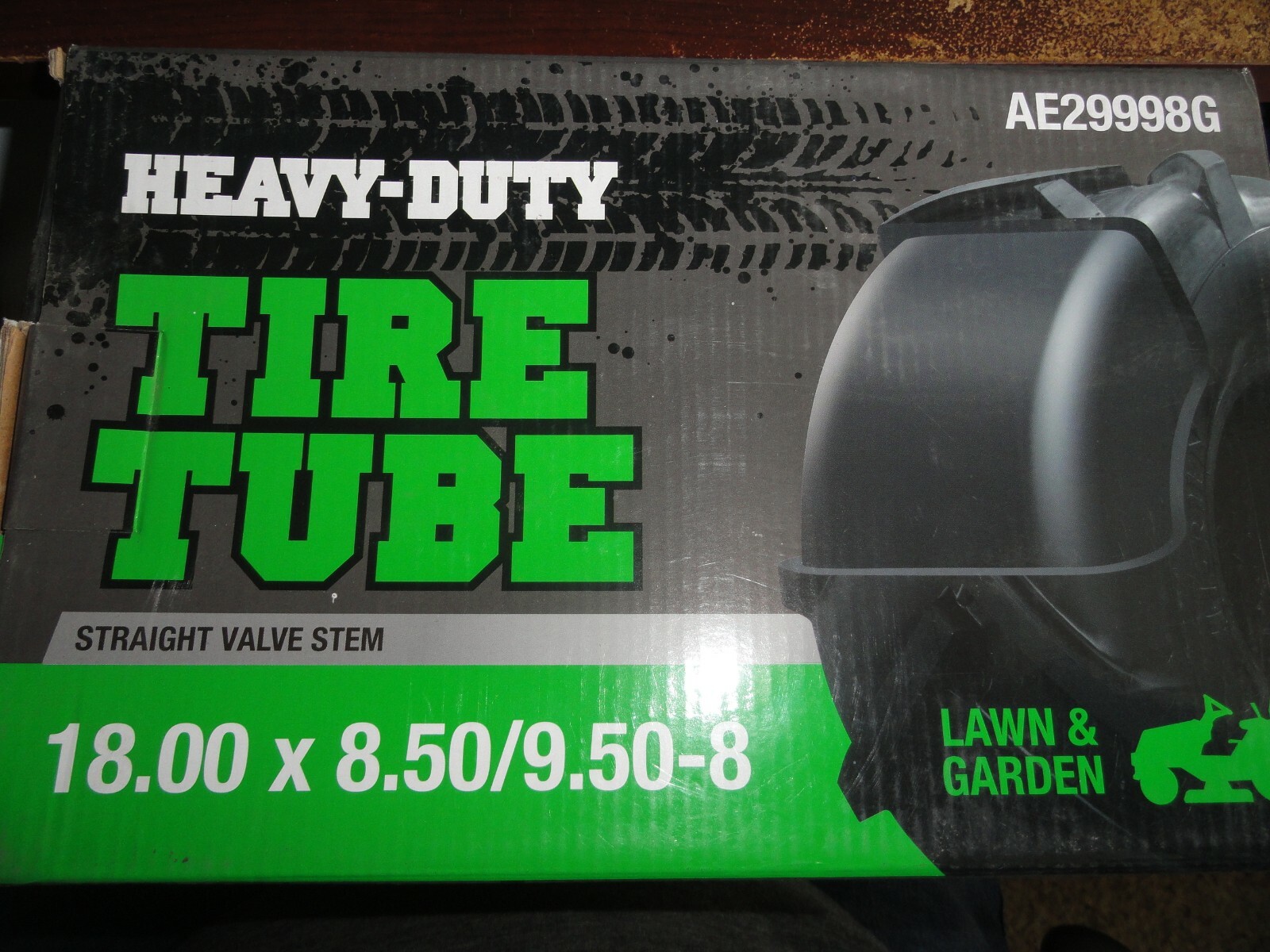 1 Heavy Duty 18X8.50/9.50-8 Rubber Inner Tire Tube AE29998G Straight Valve Stem