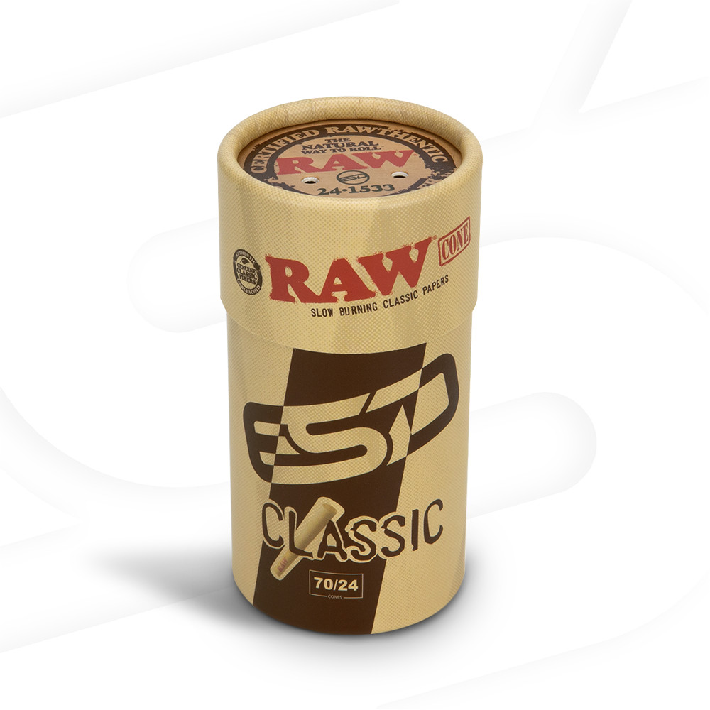 RAW Classic Cones 70/24 Single Size Dogwalker | 20 Pack