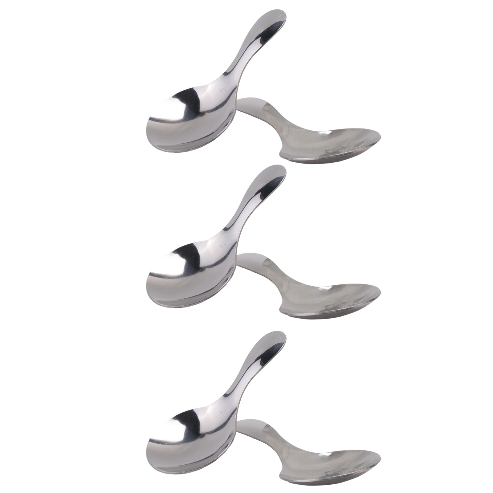 6 Pcs Stainless Steel Short Handle Spoons  Salt Spoons Condiments Spoon7726