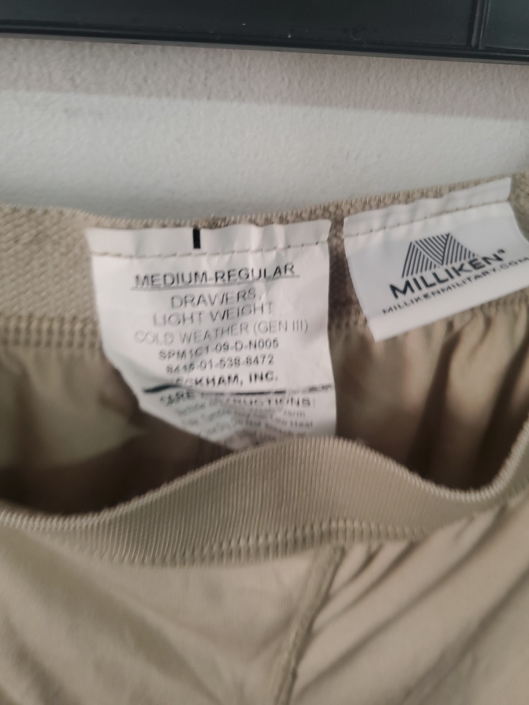 Special Medium Regular level 1 Silk Thermal Tan Pants & Top Set Sand Tan