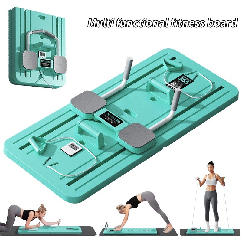 5 in 1 Multi-Functional Foldable Pilates Skateboard,Pilates Reformer Board