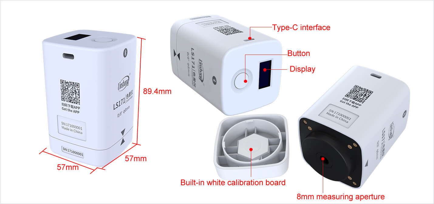 Linshang LS171 D/8 Pocket Colorimeter Mini Color Difference Meter