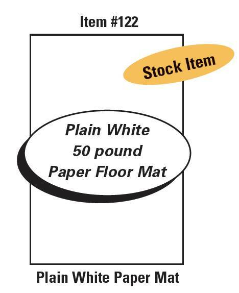 1000 Blank Car Dealers Paper Floor Mats - Automotive Repair Shops (#122)