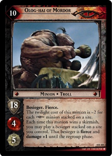 Olog-hai of Mordor Lightly Played LOTR: Siege of Gondor