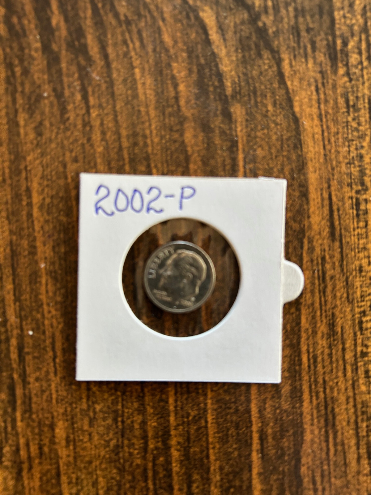 2002-P    ROOSEVELT  DIME,  CLAD,  CIRCULATED,   Actual Coin in Photo