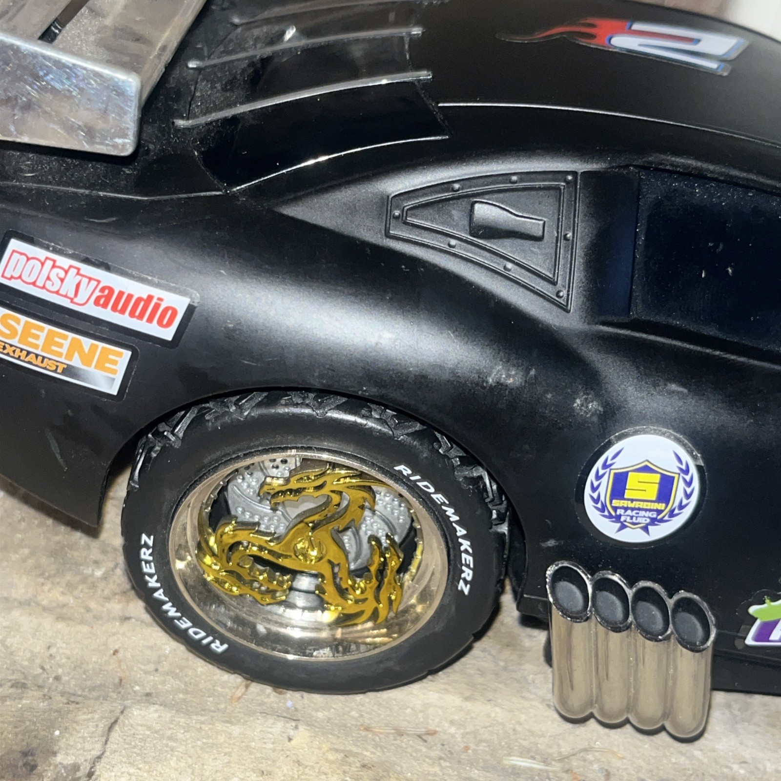 Ridemakerz RC Car, Remote, Hex Wrench Tool, Decals. Works