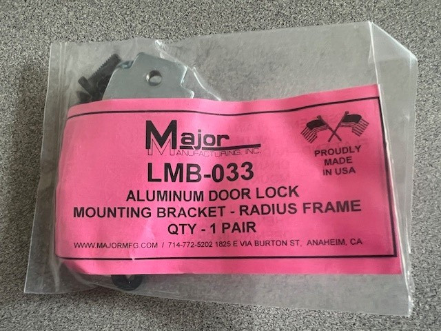 MAJOR LMB-033 Bracket (S) For Adams Rite Locks for Alum Radius Door Frames 1pair