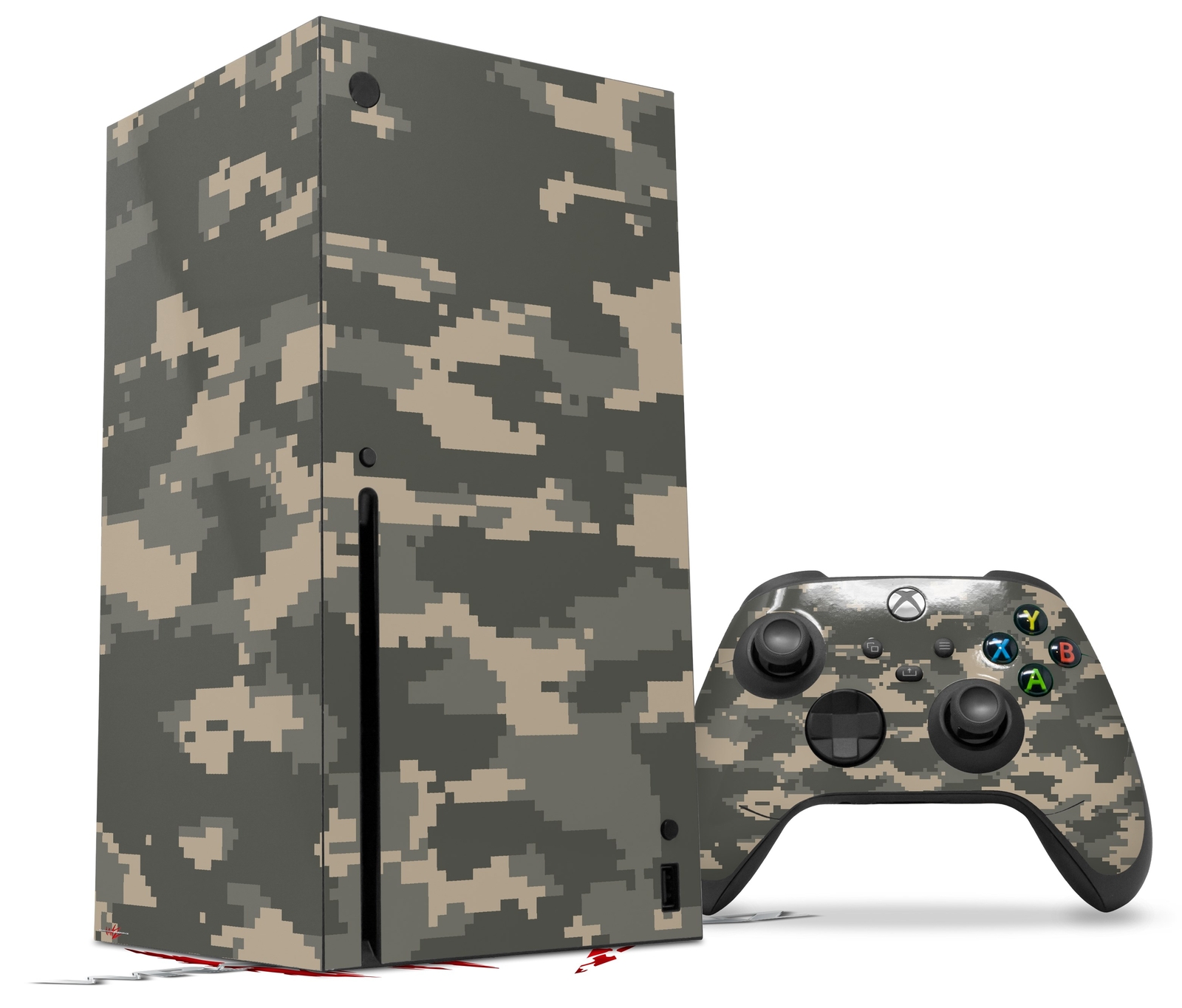 Skin Set for XBOX Series X WraptorCamo Digital Camo Combat
