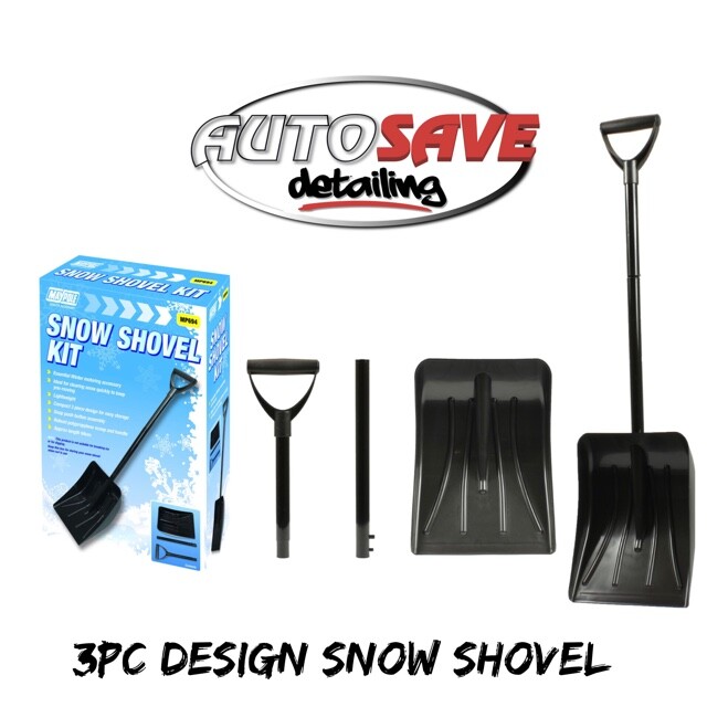 Maypole -Snow Shovel |Compact 3 Piece Design  |94cm Assembled |Lightweight