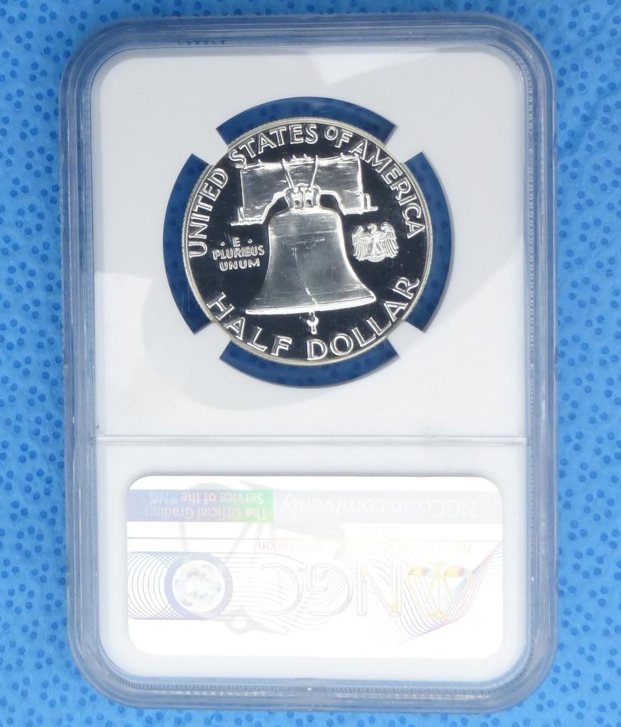 1963 NGC PF 68 Franklin Silver Half Dollar, Gem Proof 68 Silver 50-Cent Coin