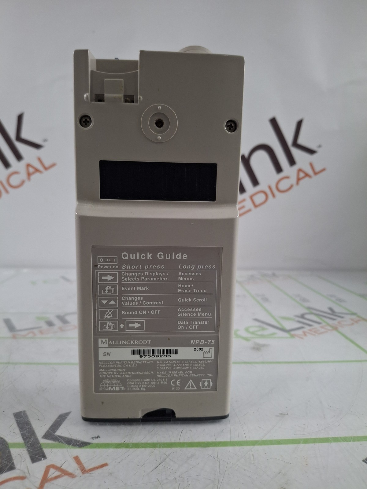 Nellcor Oximax NPB-75 Microstream Pulse Oximeter Capnograph