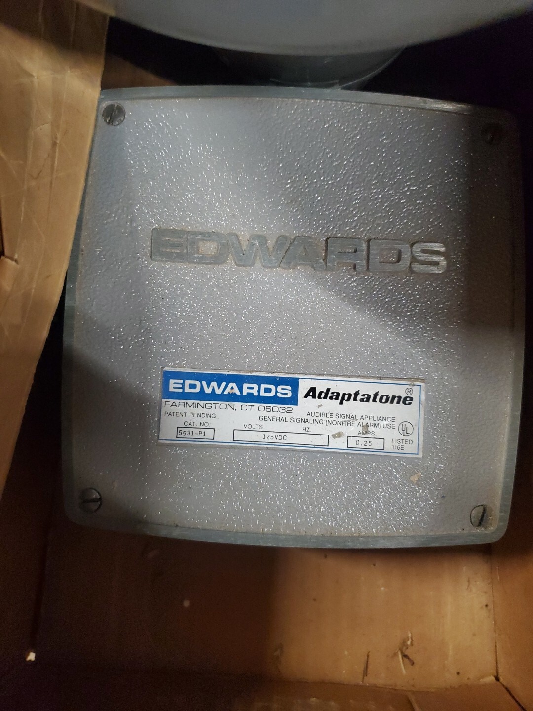 EDWARDS ADAPTATONE HORN 5531-P1 NEW
