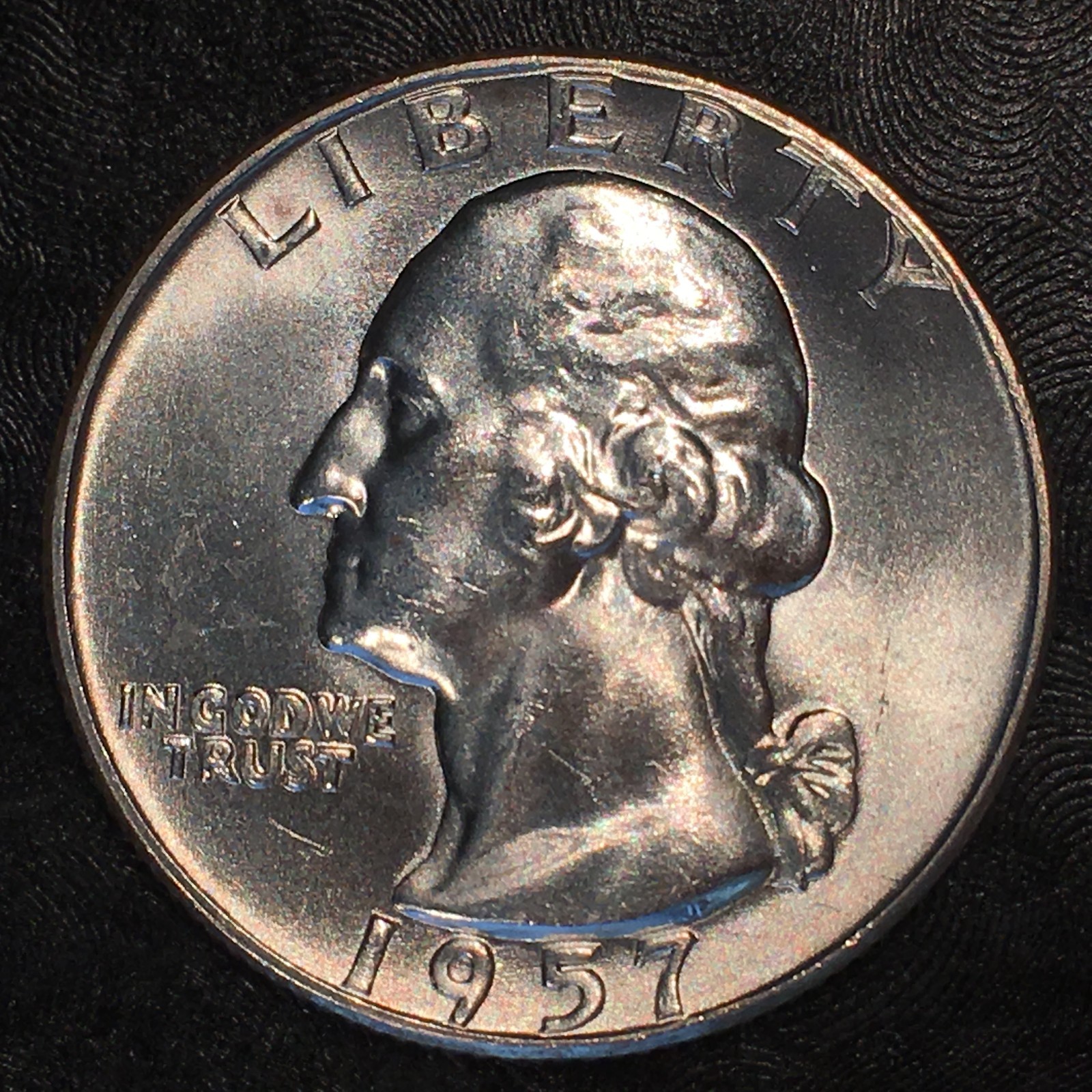 1957-D Silver Washington Quarter Superb Uncirculated - High Quality Scans #G099