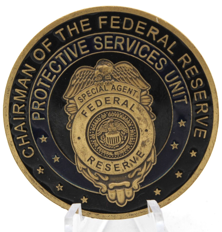 Federal Reserve Protective Services Unit Special Agent Challenge Medallion 1.75"