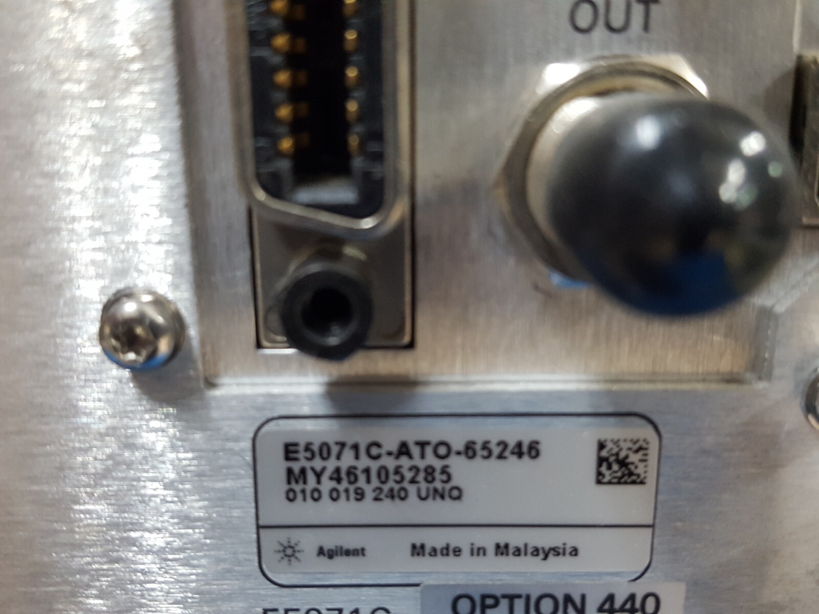 Agilent_E5071C: Network Analyzer, 100kHz-4.5GHz, W/Opt. 440 (5285)
