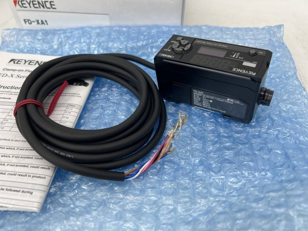 Keyence FD-XA1 Clamp-On Type Flow Sensor FD-X Series Controller Tested & Working