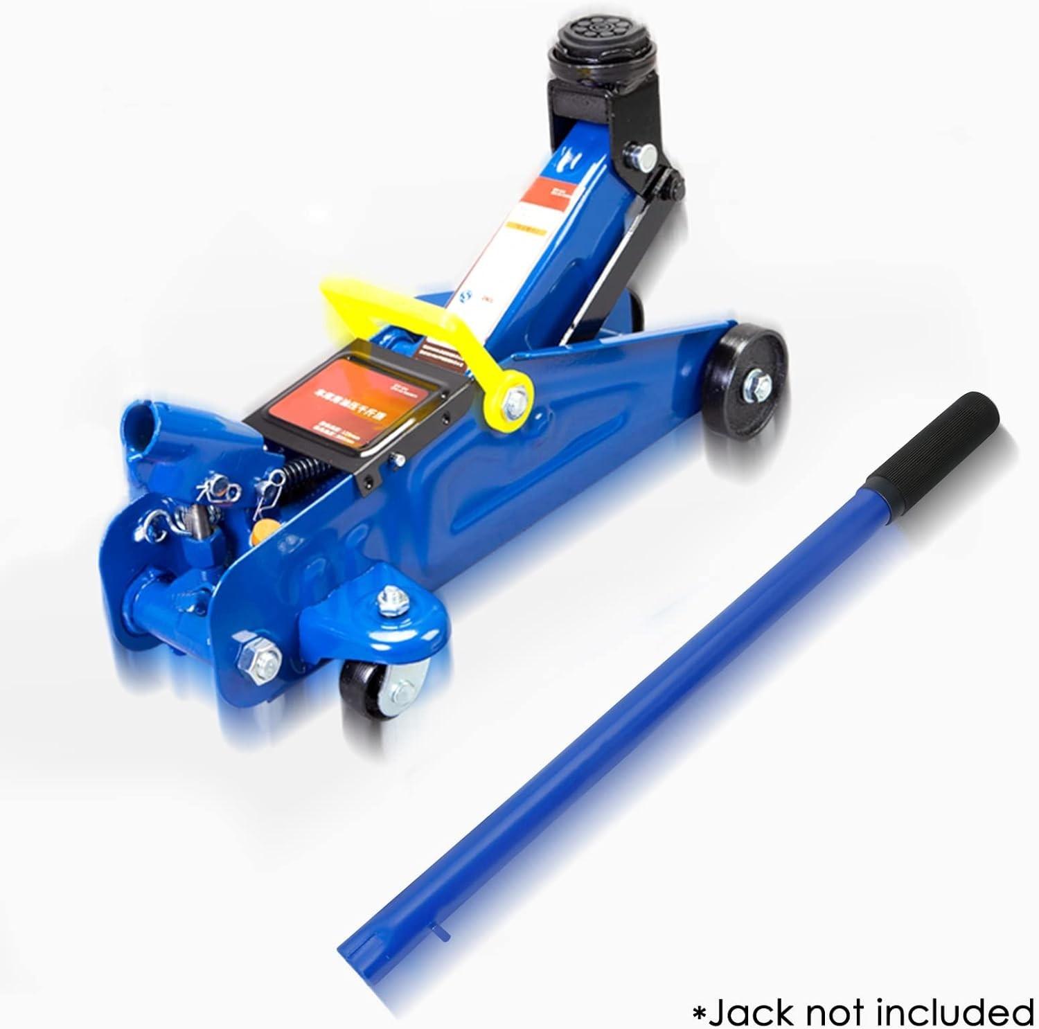 Compact 2 Ton Car Hydraulic Jack Handle with Gloves & Instructions