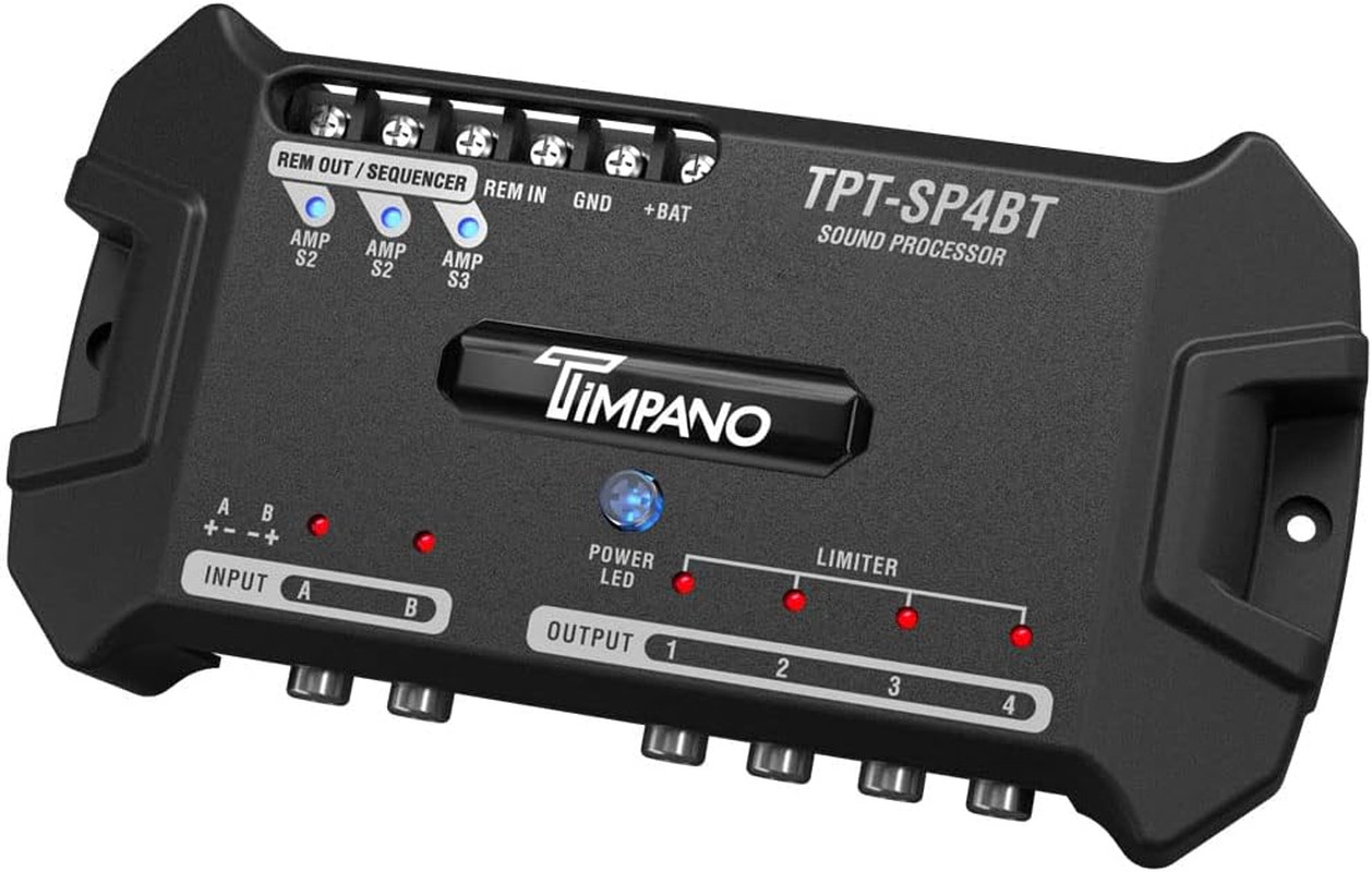 TPT-SP4BT Bluetooth DSP 4 Output Channel- Full Digital Signal DSP Car Audio Proc