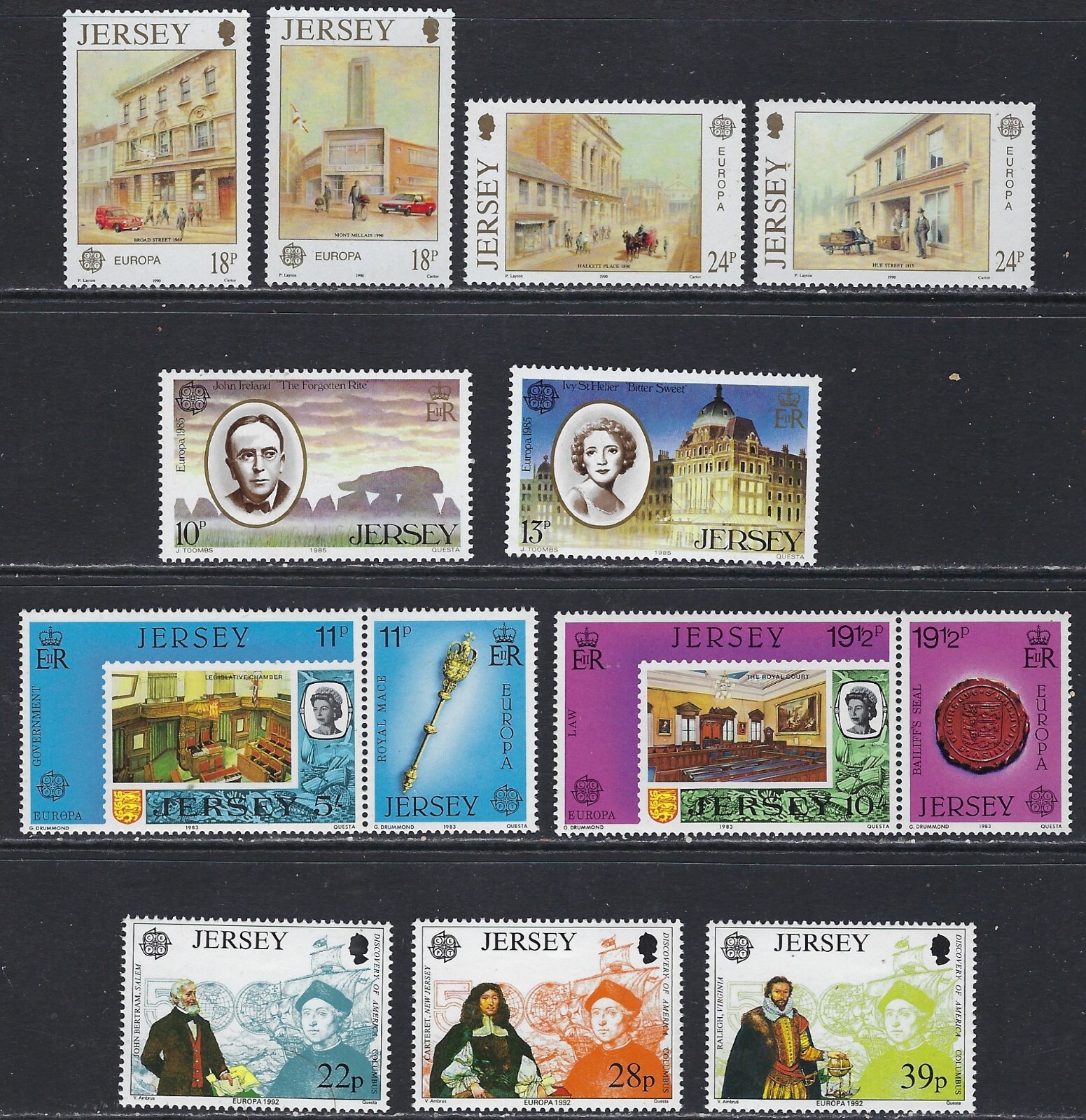 Jersey - Beautiful MNH Europa Stamps CV $7.00...............32R..........H-614-4
