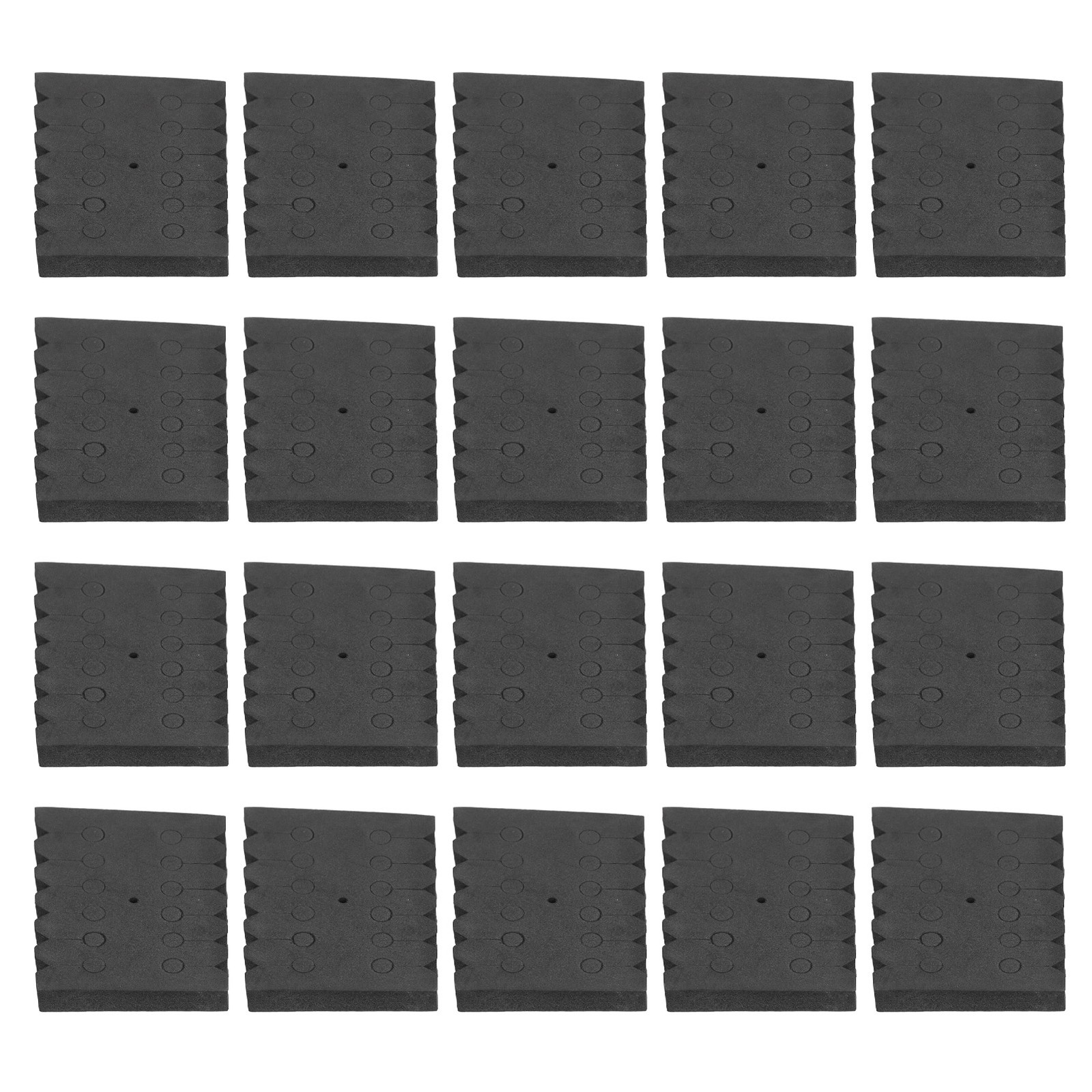 20Pcs Archery Rack EVA Black Rectangular 12 Arrows Separator Storage WT