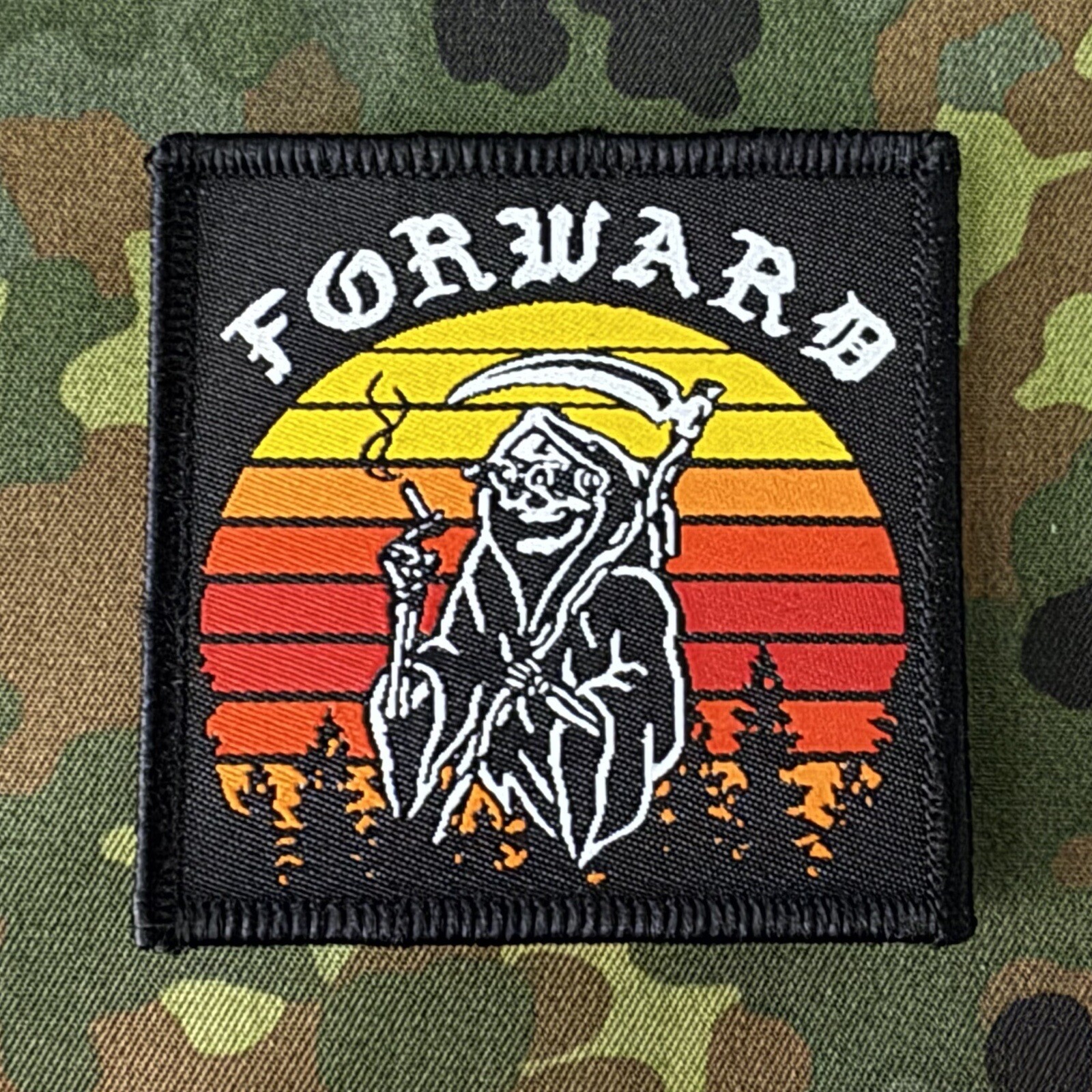 Forward Observations Group SUNNY SIDE REAPER Woven Patch Hook/Loop FOG SupDef