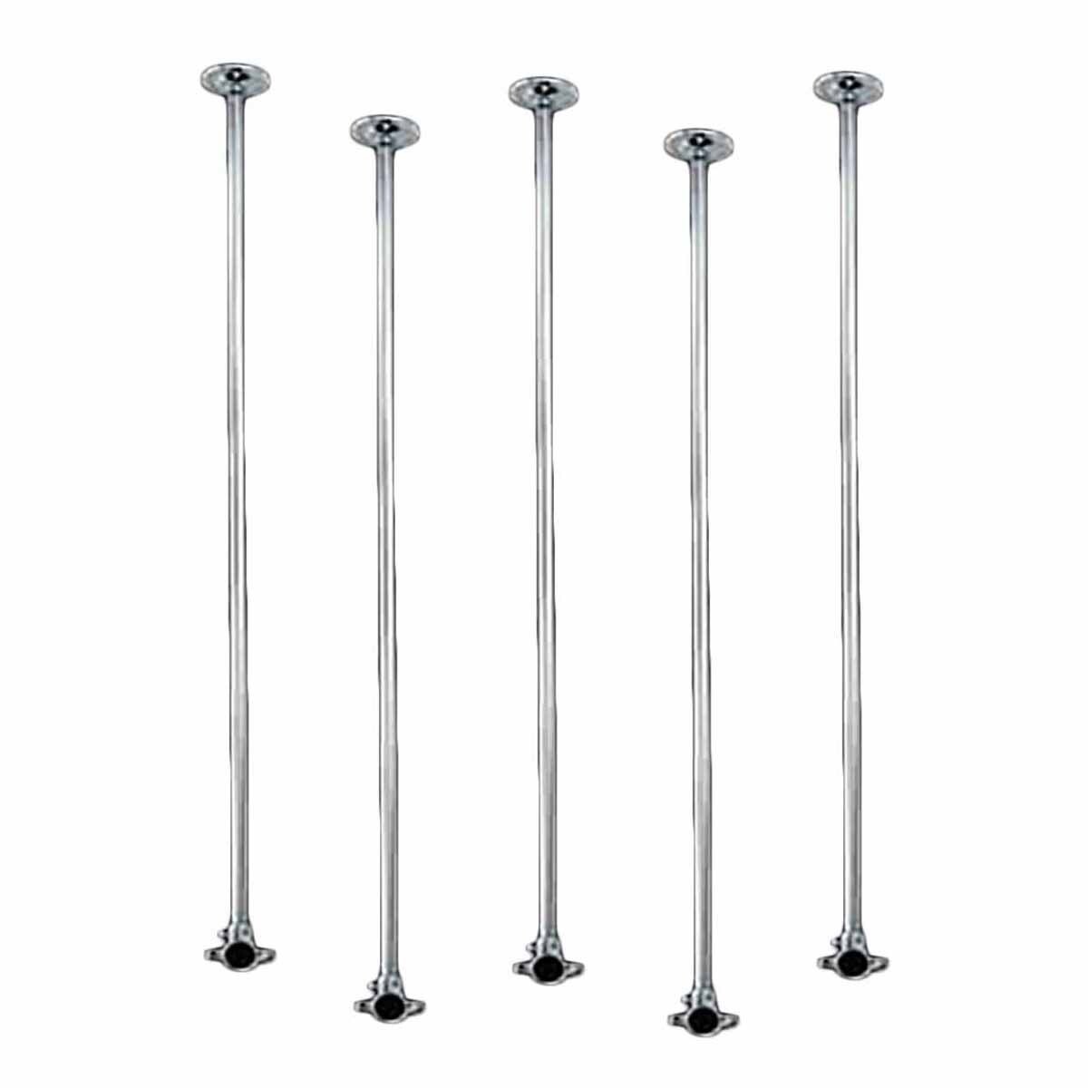 5 Shower Surround Chrome Ceiling Brace Only 38" | Renovator's Supply