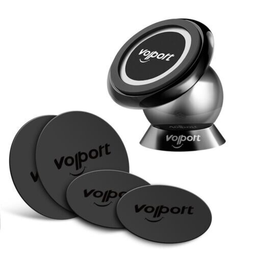 Magnetic 360° Mount Holder Stand Car Dashboard For iPhone Samsung Galaxy Black
