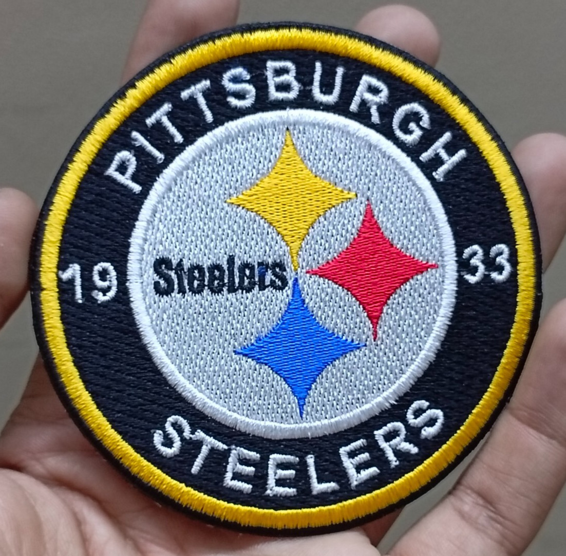 Pittsburgh Steelers NFL Team Logo Iron On Patch - Sew Patch - Embroidered Patch