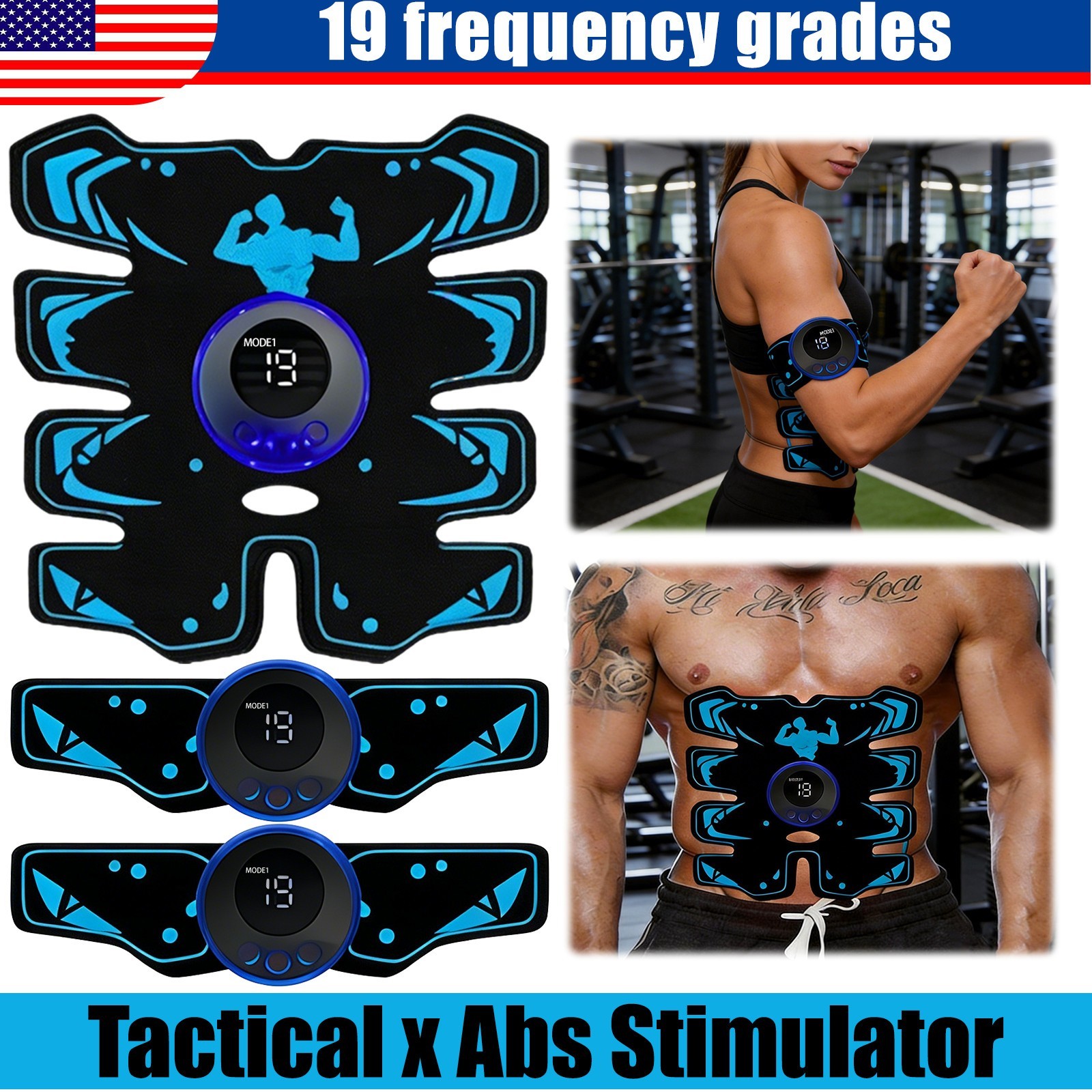 Tactical X Abs Stimulator 2026 V2 Upgraded - Ultimate ABS 360 Stimulator USA~