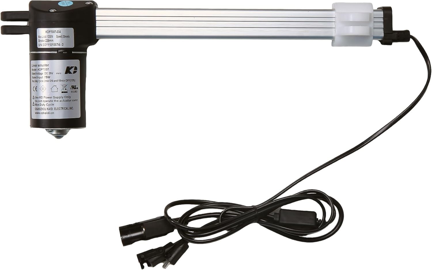 Kaidi Motor KDPT007-334 Linear Actuator Kit for Power Recliner Lift Chairs Sofa