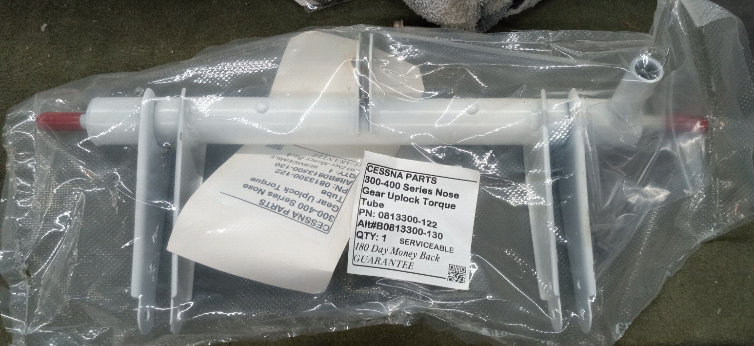 Cessna PN 0813300-122 Nose Gear Uplock Torque Tube w/o Spring & Bearing Fitting