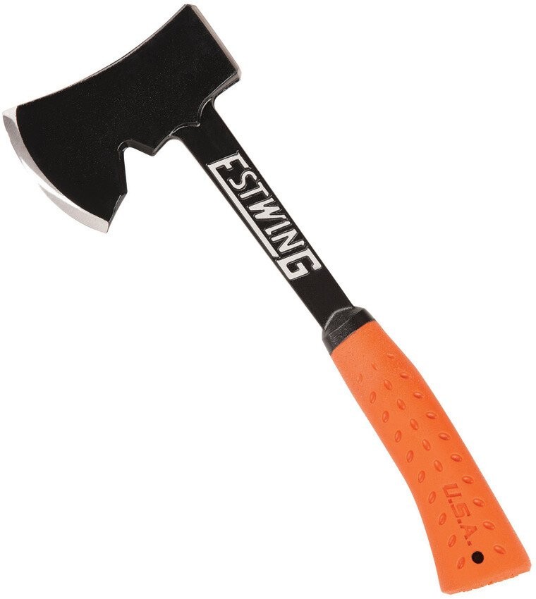 Estwing Camper's Orange Axe, America Steel, Nylon Sheath, 3.5" Edge - EO-25A