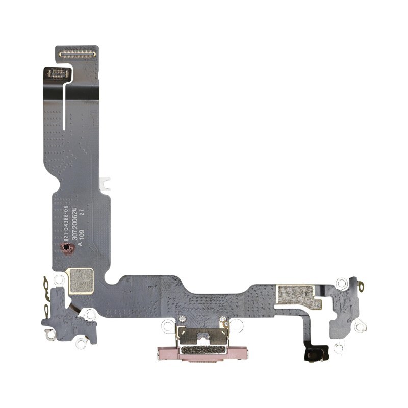 Flex Cable Charge Port Assembly for Apple iPhone 15 Plus Pink Premium Charging