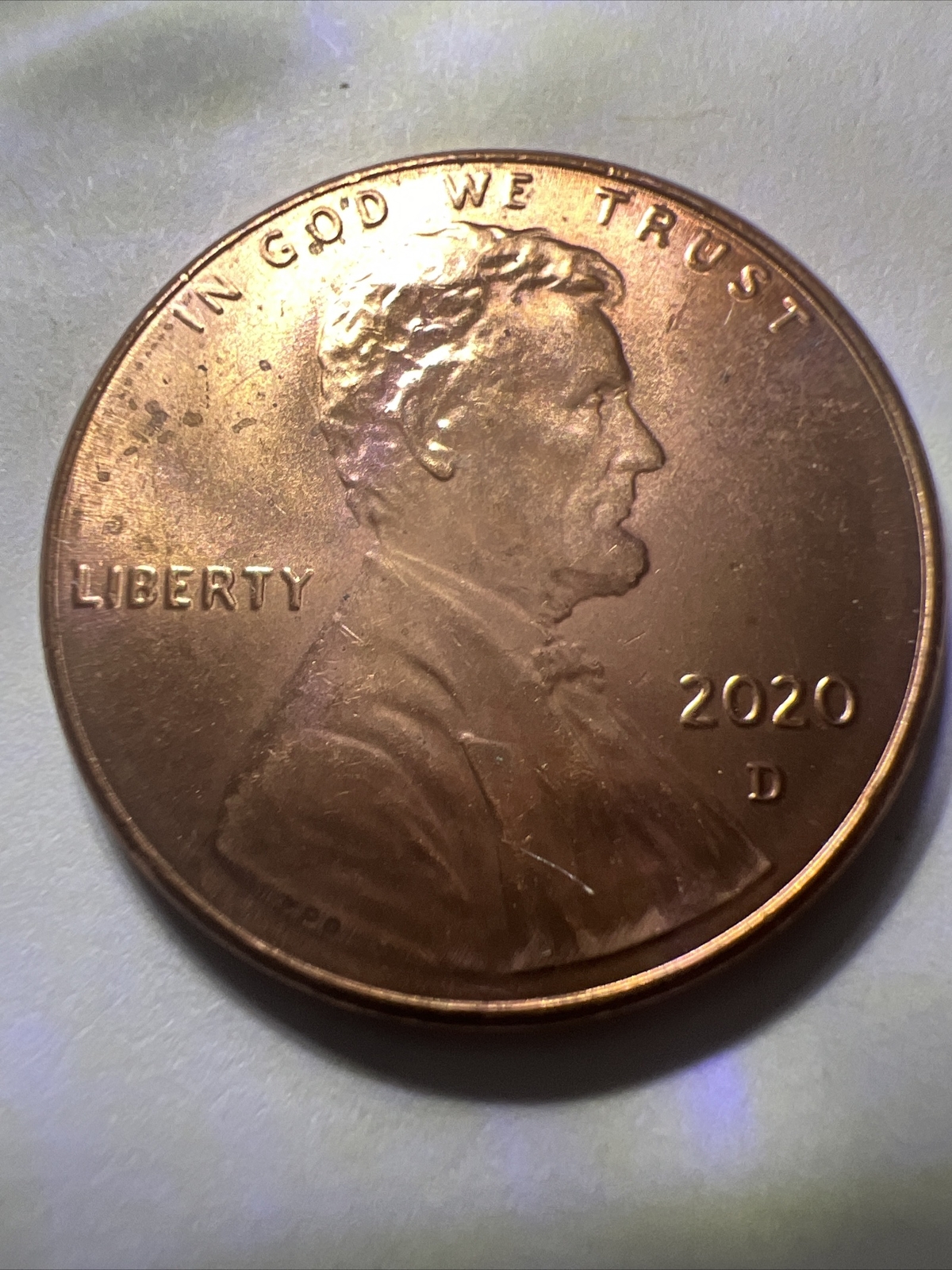 2020 D Lincoln Cent DDO UC