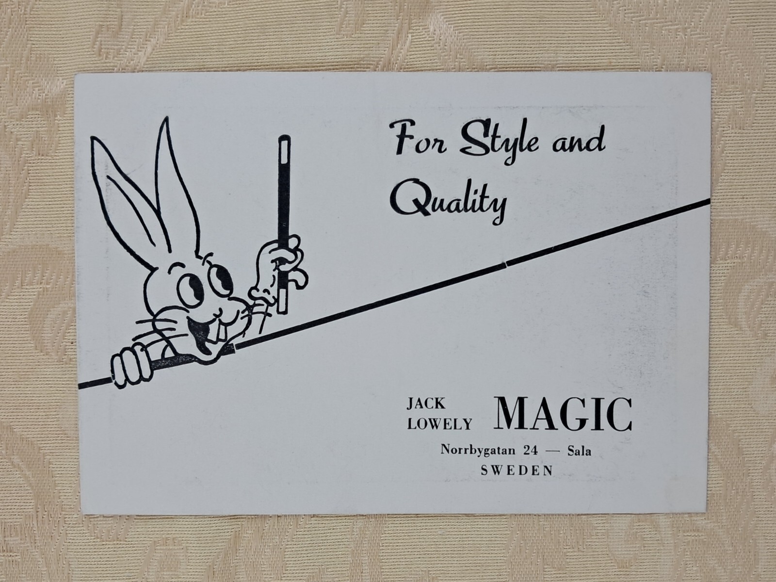 Magic Vintage Circus Sweden Jack Lowely Card