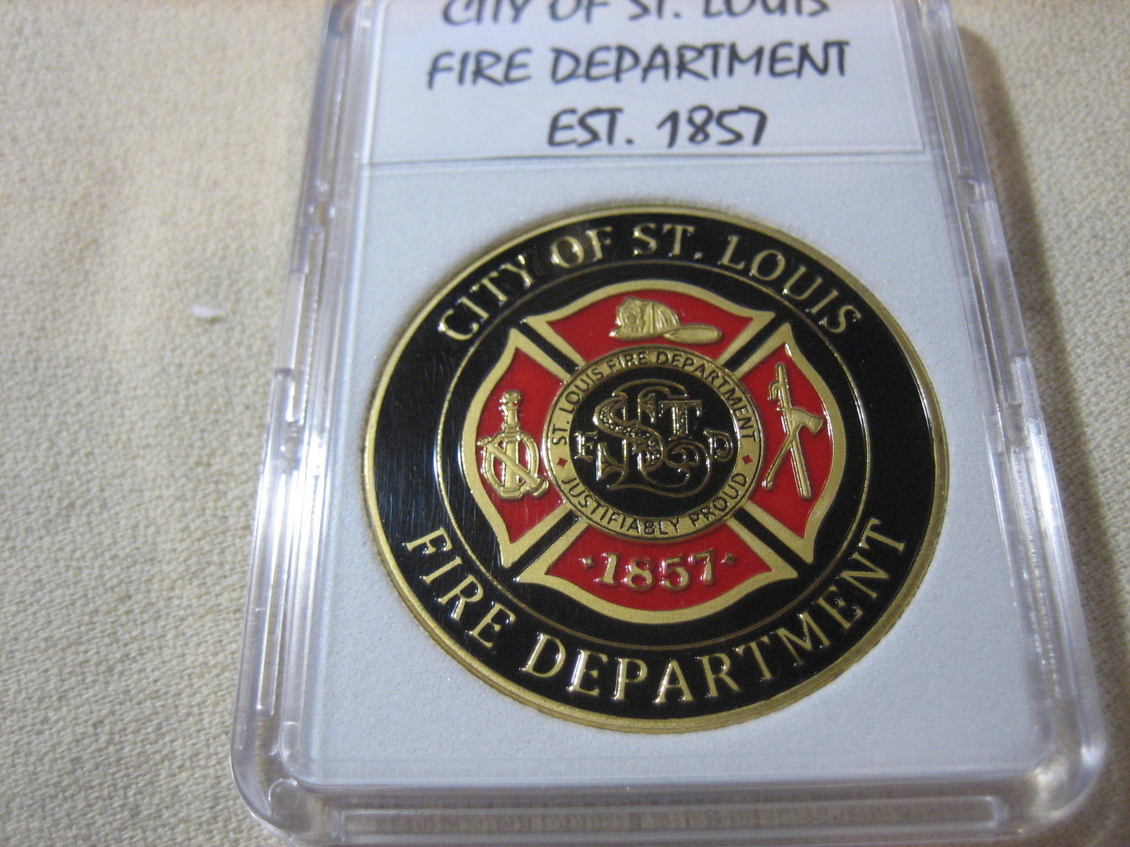 ST. LOUIS FIRE DEPT. Challenge Coin