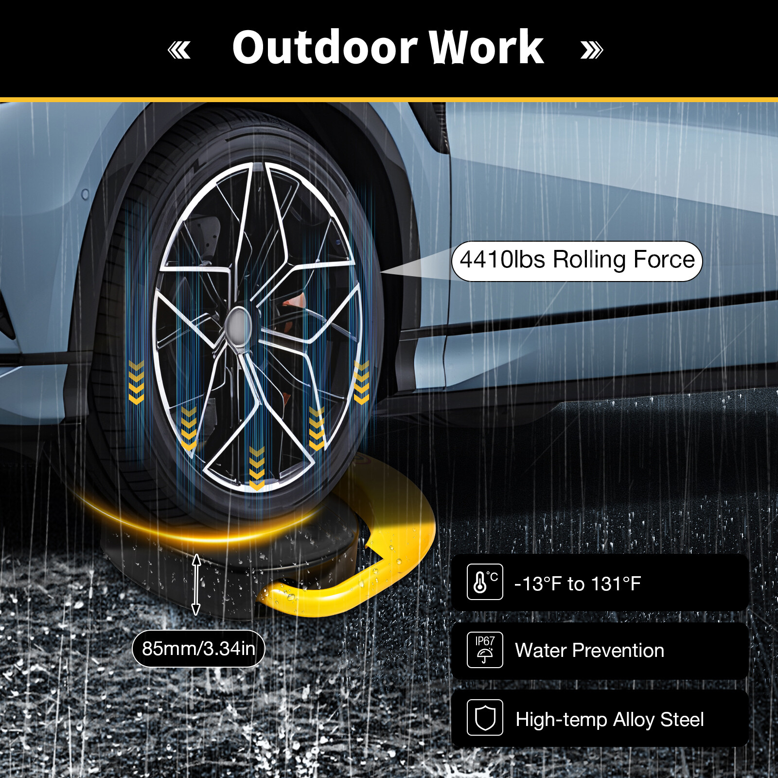 Car Parking Spot Lock Remote Control Anti-Collision Foldable Barrier Auto Sensor