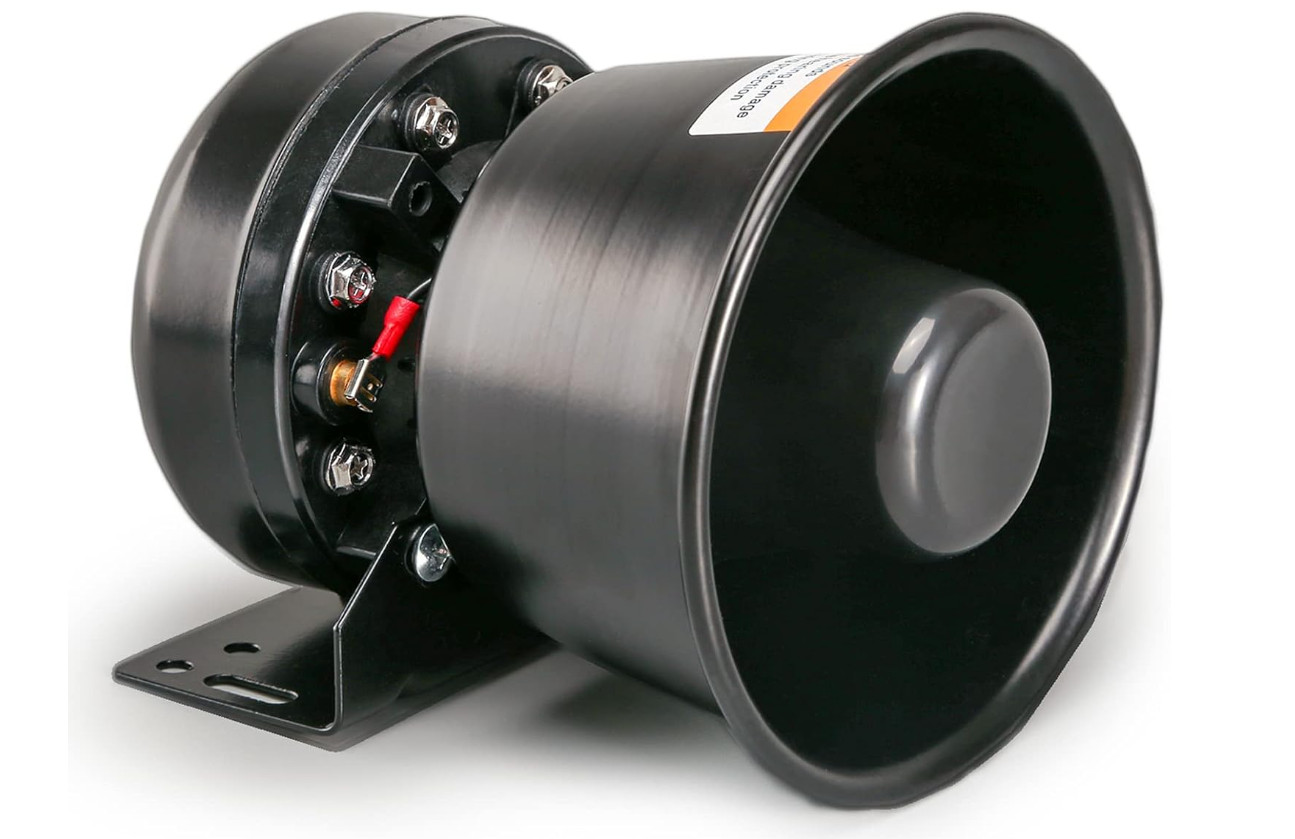 200 Watt High-Performance PA Siren Horn Speaker for Police Car, Ambulance, Fire