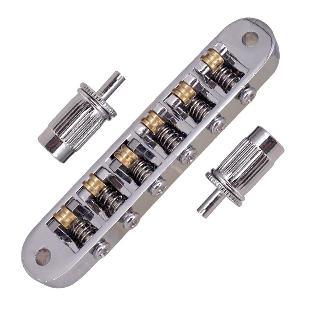 6-in-1 Roller Bridge Tremolo Saddles With Two Posts For LP EPI Electric Guitar G